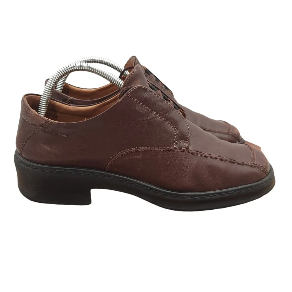 Josef Siebel Oxford Shoes Mens Eu 41 U.S. 7.5 / 8 Brown Leather European Comfort